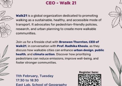 The Need for Walkable Cities: Fireside Chat with Bronwen Thornton (CEO, Walk 21)